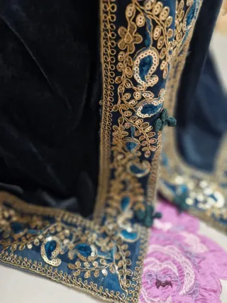 Chaqueta terciopelo verde mar fiesta