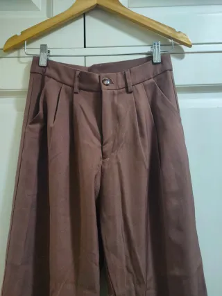 SHEIN - Pantalones de vestir marrones