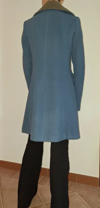 Cappotto donna azzurro tg 42