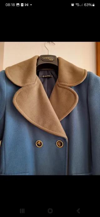 Cappotto donna azzurro tg 42