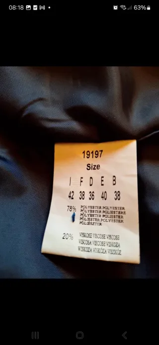 Cappotto donna azzurro tg 42