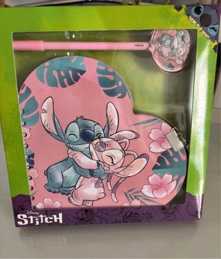 Diario Corazón Lilo & Stitch con Bolígrafo