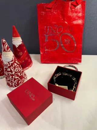 Pulsera UNO de 50 Bañada en Oro 18K