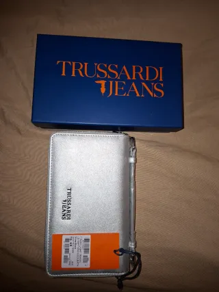 Portafoglio Trussardi Jeans Travel Argento