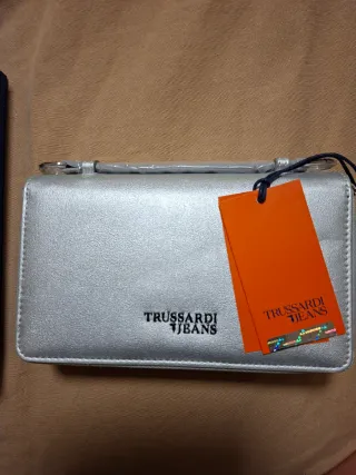 Portafoglio Trussardi Jeans Travel Argento
