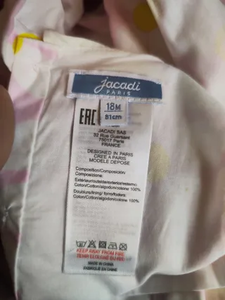 Vestido y braguita niña lunares