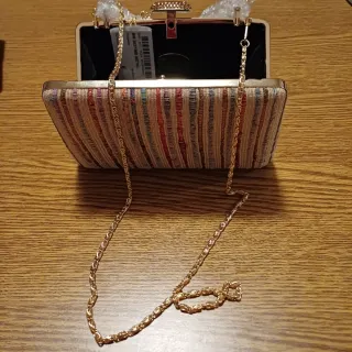 Pochette Scheilan Firenze gioiello dorata nuova