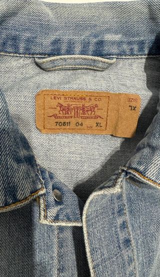 Levis Chaqueta Vaquera Vintage Hombre XL Azul