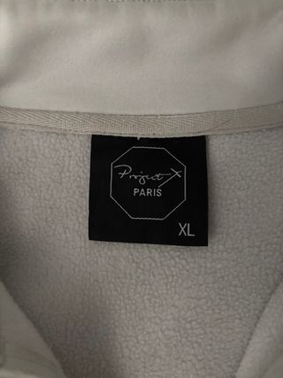 Sudadera Project X Paris Gris y Blanca Talla XL