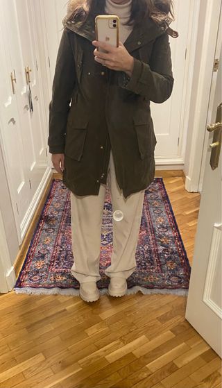 Abrigo Massimo Dutti verde militar