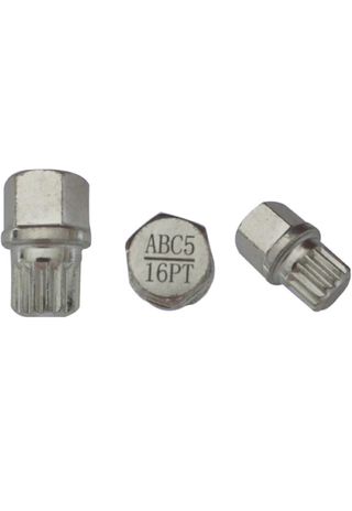 Llave antirrobo rueda coche VW ABC5 16PT