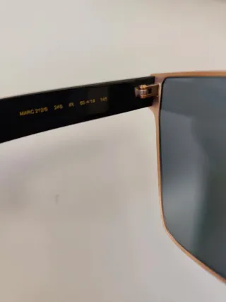 Óculos de Sol Senhora Preto e Dourado