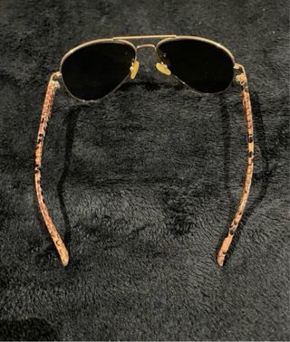 Dos Gafas de sol aviador doradas