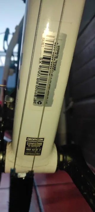 Bicicleta Montaña 26 Blanca Rockrider