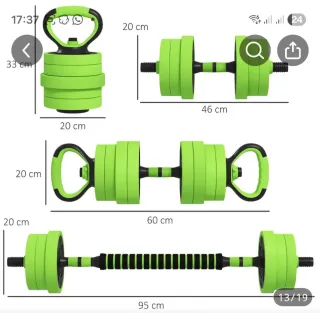 Juego de Pesas Mancuernas 20kg