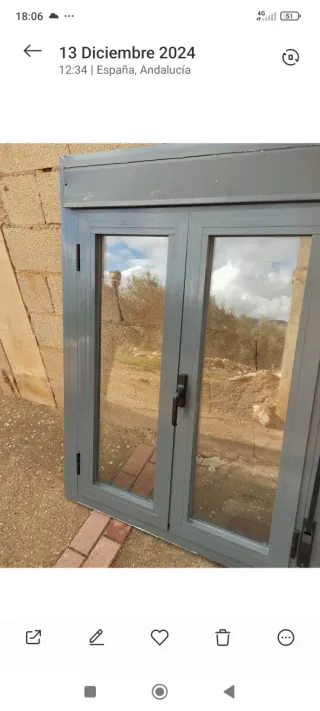 Ventana gris antracita