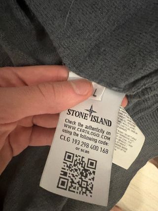 Sudadera Stone Island Gris con Cremallera