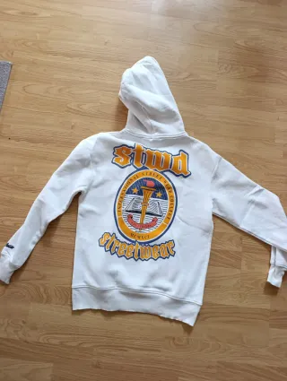 Sweat com capuz branco