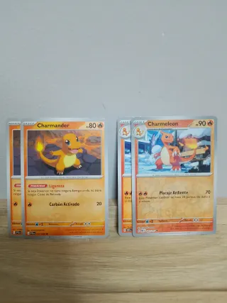 Pokémon Playset x4 Charmander y Charmeleon fase 1