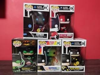 Lote 5 Funko Pop DC Comics Batman Harley Quinn
