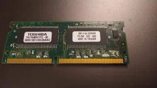 Banco de memoria 64 MB Toshiba pc100