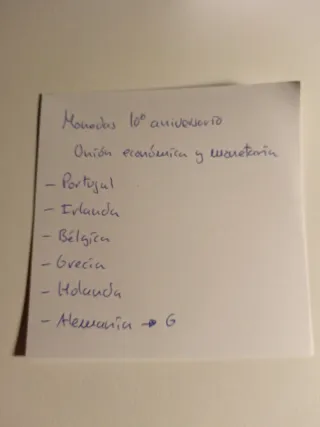 Monedas 2€ 10 Aniversario Unión Monetaria