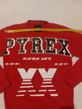 Felpa Pyrex rossa vintage tg M