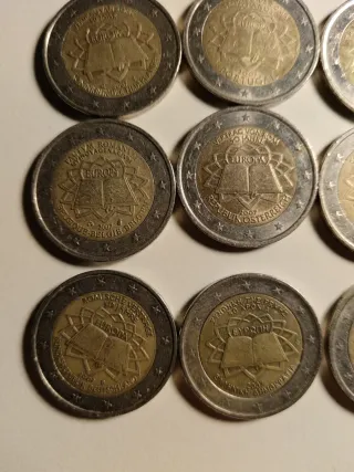 Monedas 2 Euros Tratado de Roma