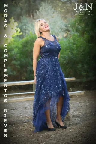 Vestido azul de fiesta