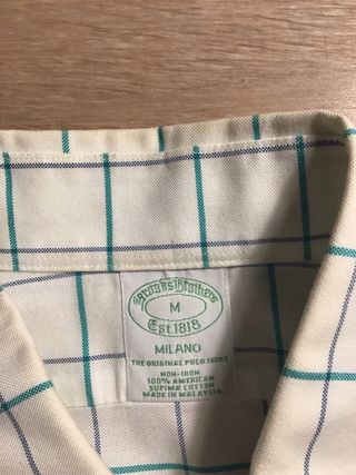 Camisa cuadros Brooks Brothers Talla M