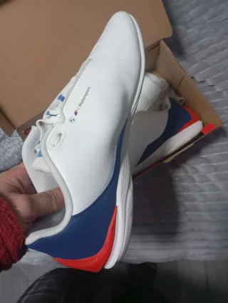 Zapatillas Puma BMW Blancas y Azules