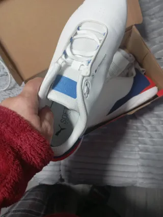 Zapatillas Puma BMW Blancas y Azules