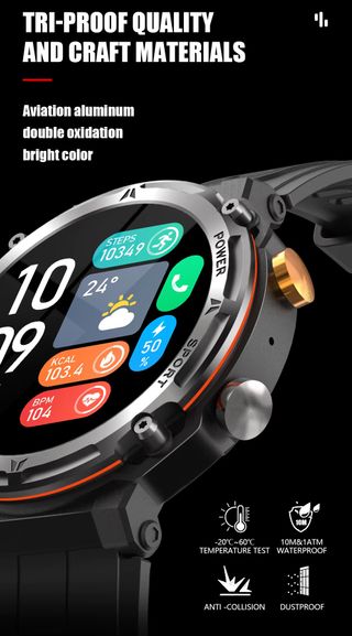 Reloj Inteligente C21 Pro, Color Negro.