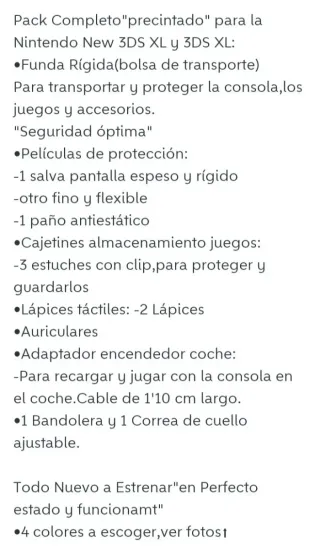 OFERTA.Nuevo.Pack Nintendo 3DS,DSi,DS Lite+lápices