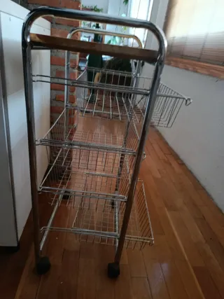 Robusto Carrito de cocina con ruedas