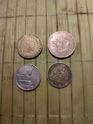 Lote monedas francesas 1917-1948