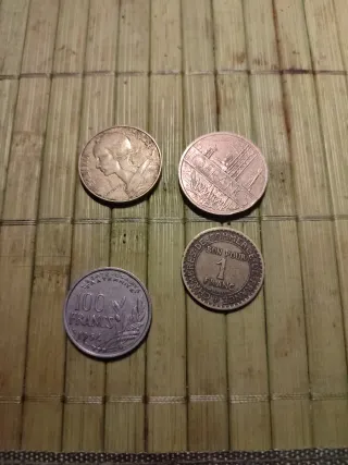 Lote monedas francesas 1917-1948