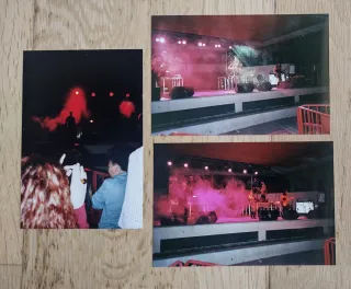 Lote 3 fotografías originales concierto Fangoria