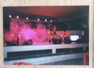Lote 3 fotografías originales concierto Fangoria