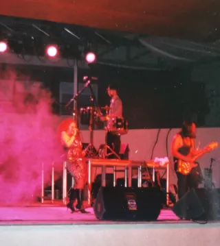 Lote 3 fotografías originales concierto Fangoria