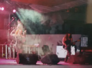 Lote 3 fotografías originales concierto Fangoria