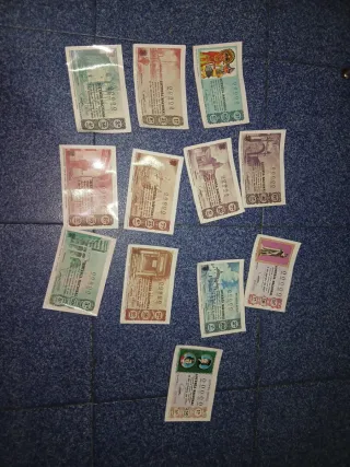 Lotería Nacional Billetes Antiguos 1965 colección