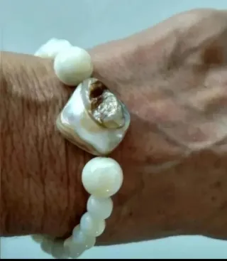 Pulseras Nácar y Plata