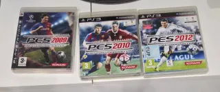 Pack 3 Juegos PES PS3: 2009, 2010, 2012