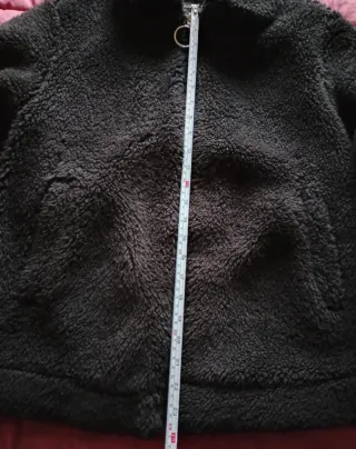 Chaqueta borrego Bershka negra