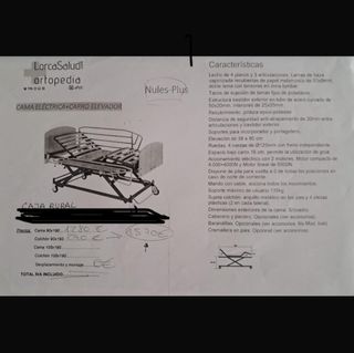 Cama Ortopédica Eléctrica