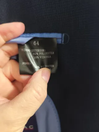 Chaqueta de traje Senilac Talla 64 Azul