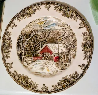 Plato de colección vintage Johnson Bros "The Cover