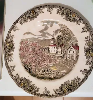 Plato de colección vintage Johnson Bros "The Cover