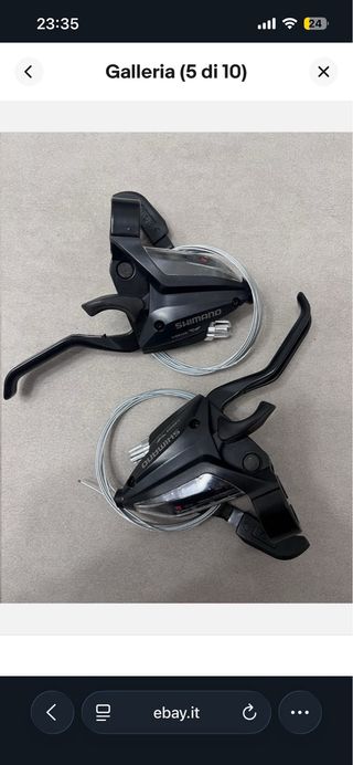 Coppia Comandi Cambio + Leve Freno Shimano 3x7